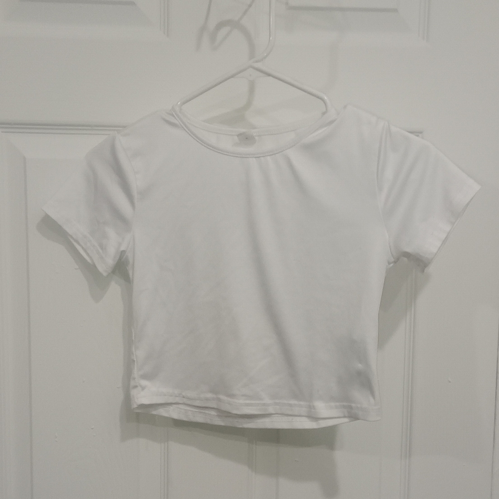 SHEIN White Short Sleeve Kids Tee